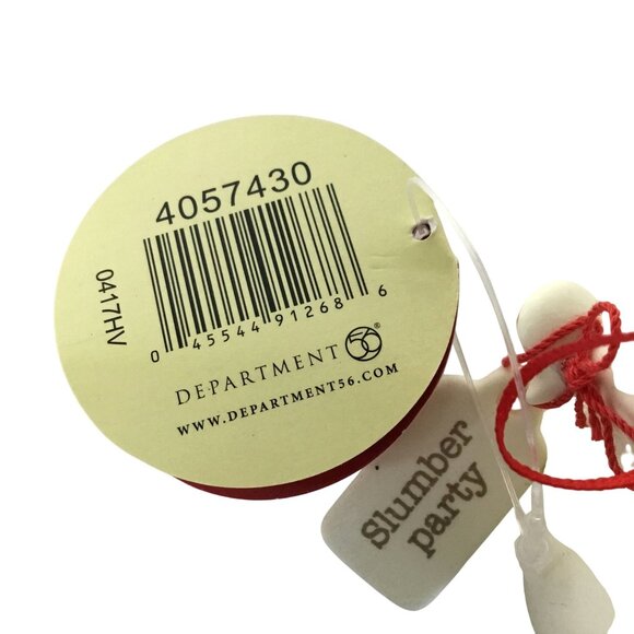 DEPARTMENT 56 Snowpinions Slumber Party Ornament Cocoa Sleep Mask NWT Retired - Picture 5 of 6